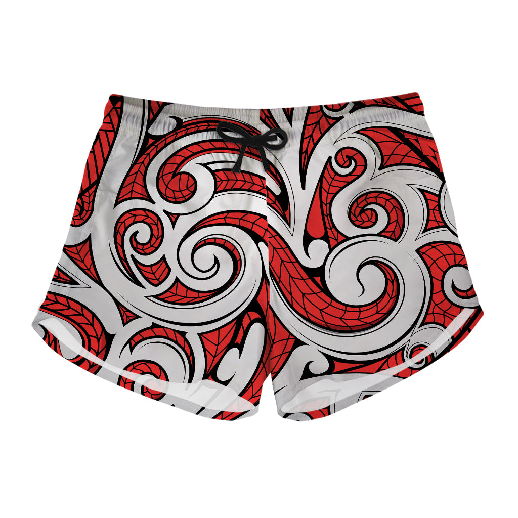 Maori Kowhaiwhai Tribal Polynesian Print Women's Shorts