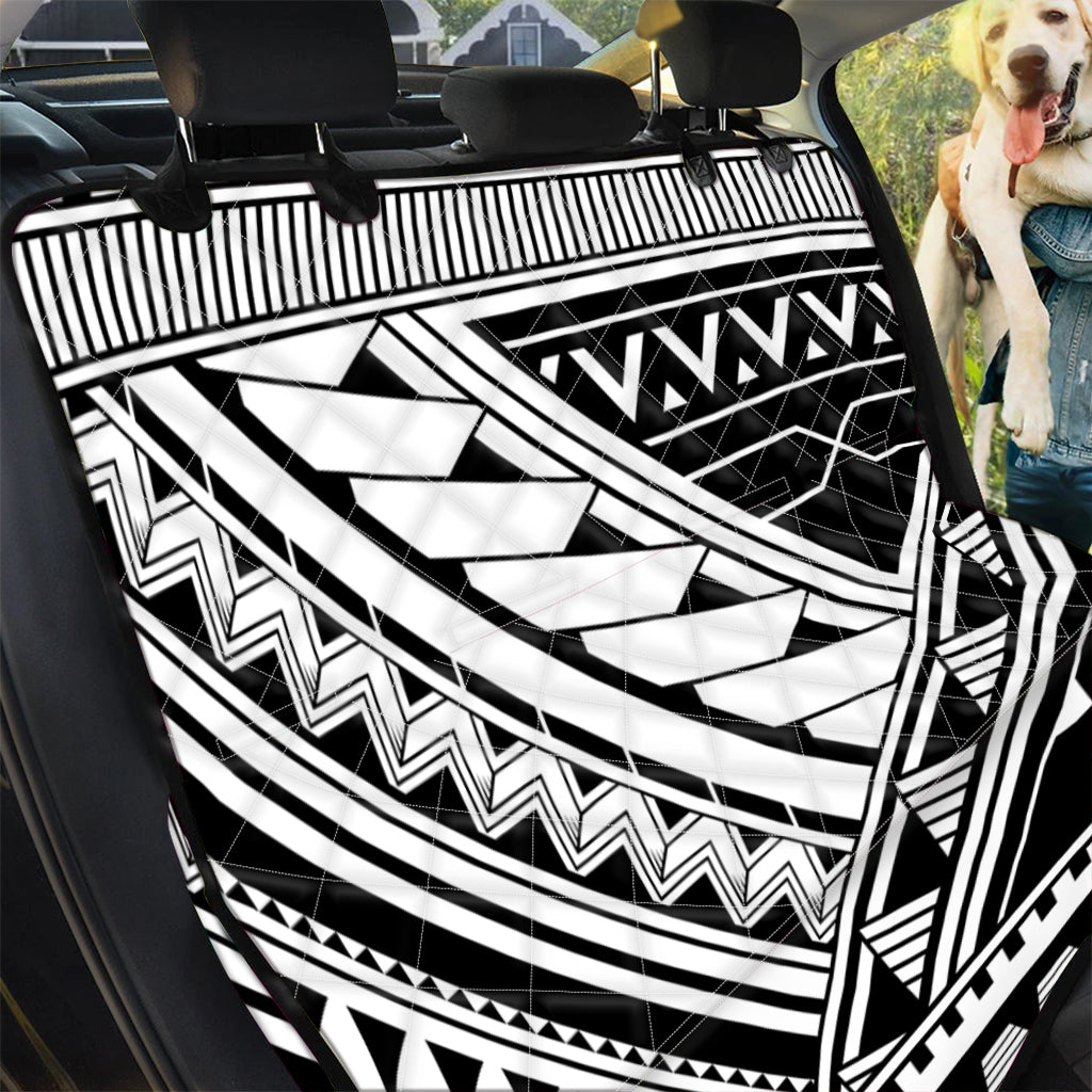 Maori Polynesian Tattoo Pattern Print Pet Car Back Seat Cover