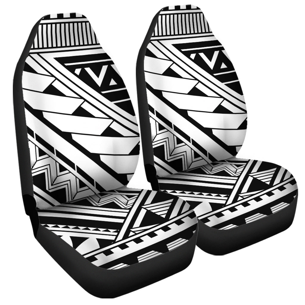 Maori Polynesian Tattoo Pattern Print Universal Fit Car Seat Covers