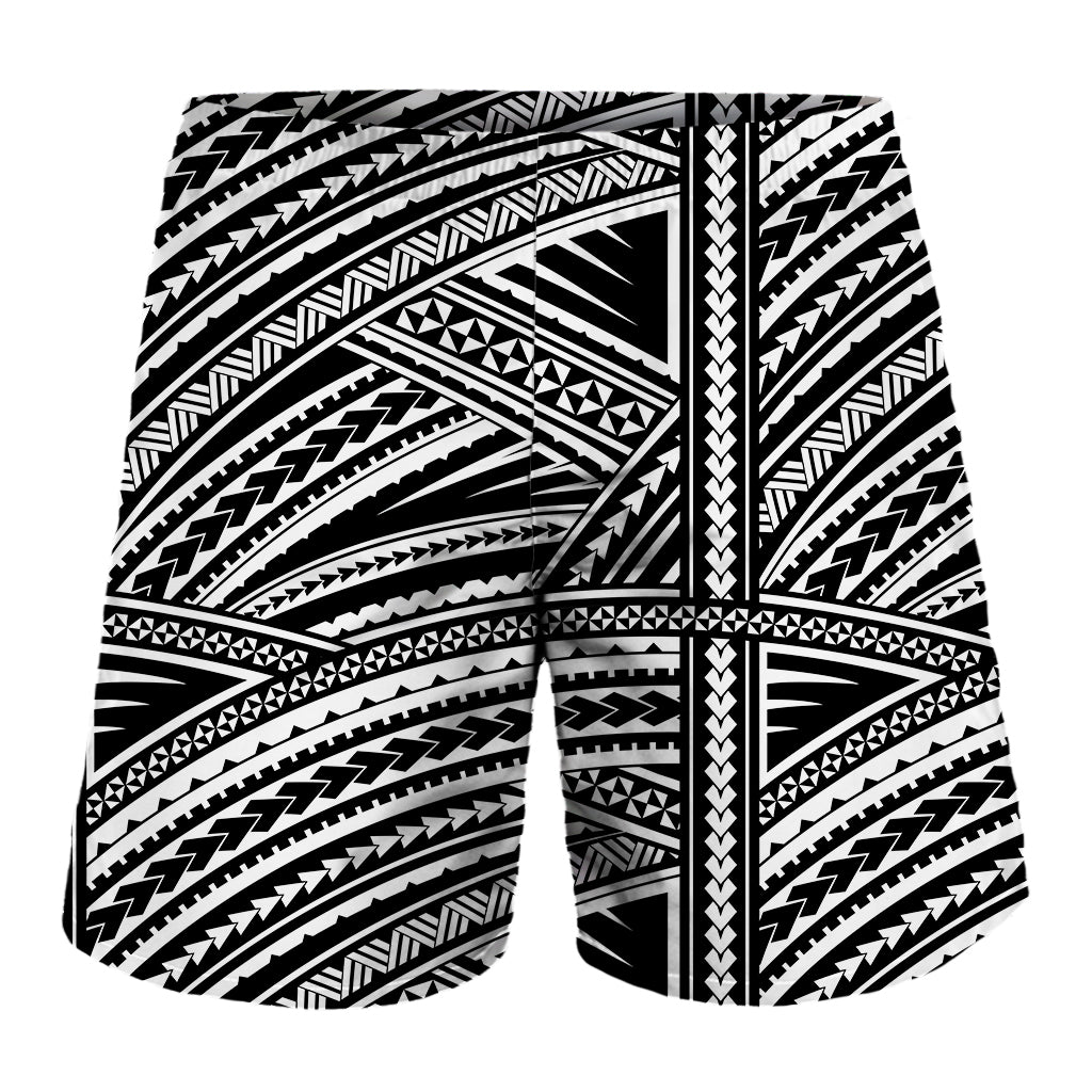 Maori Polynesian Tribal Tattoo Print Men's Shorts