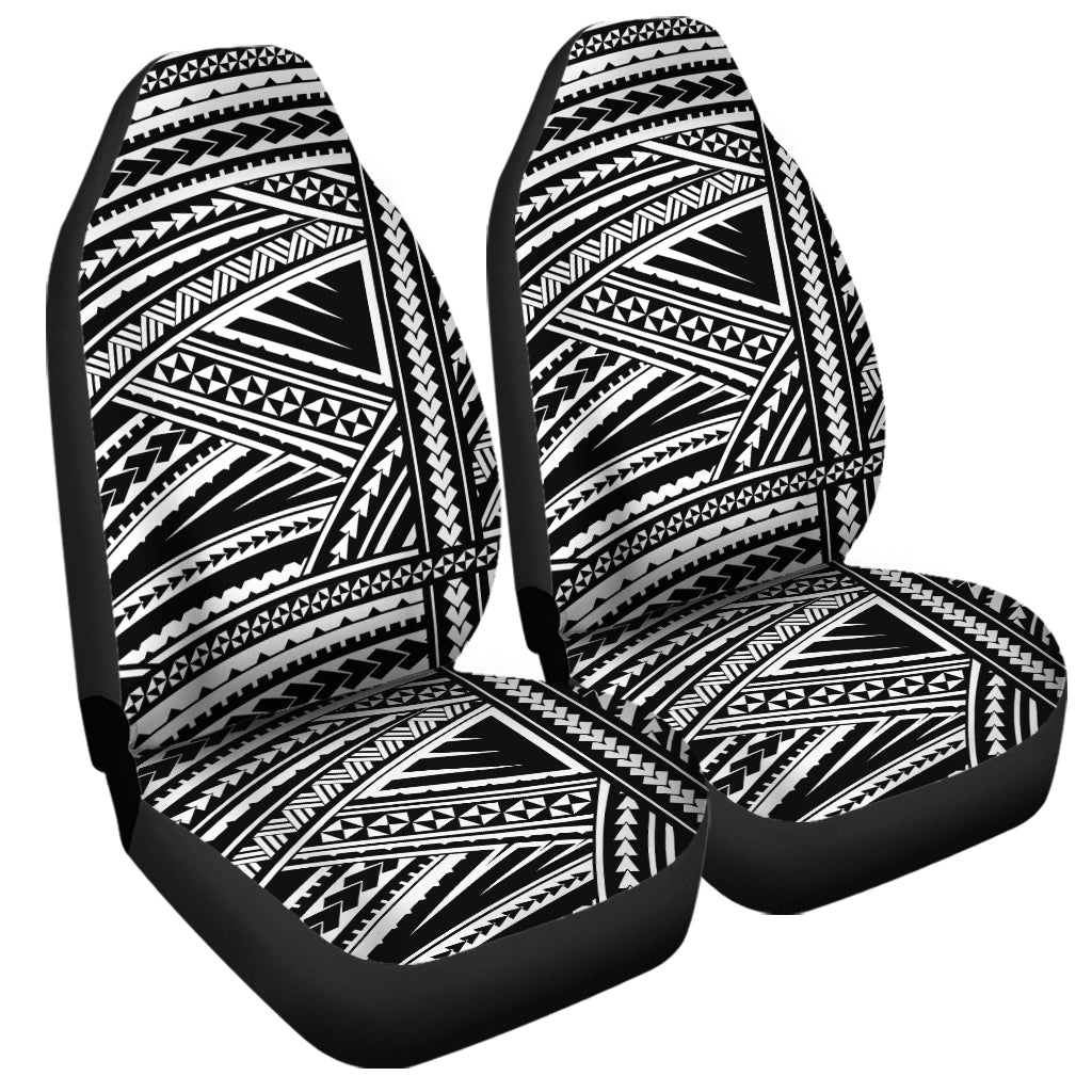 Maori Polynesian Tribal Tattoo Print Universal Fit Car Seat Covers