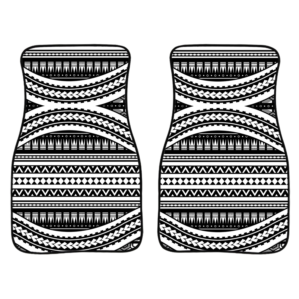 Maori Tattoo Polynesian Tribal Print Front Car Floor Mats