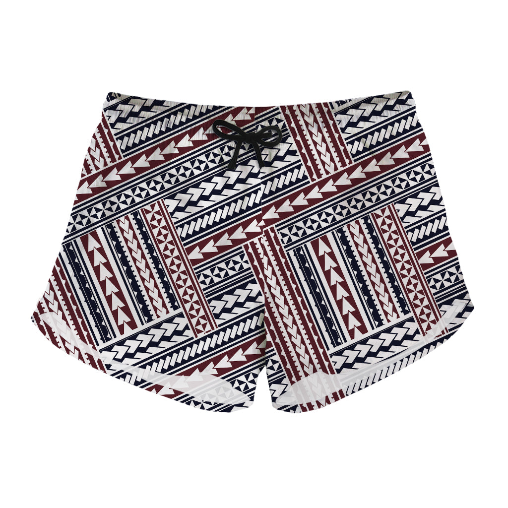 Maori Tribal Pattern Print Women's Shorts