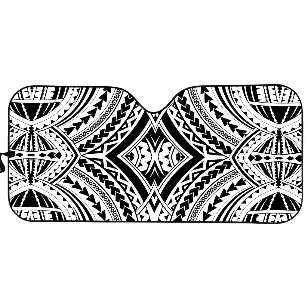 Maori Tribal Polynesian Tattoo Print Car Sun Shade