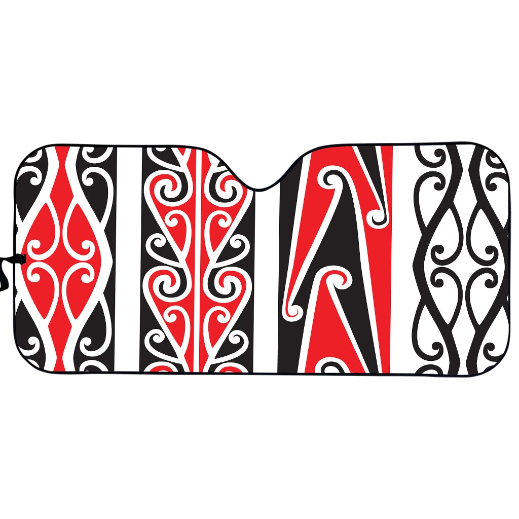 Maori Tribal Print Car Sun Shade