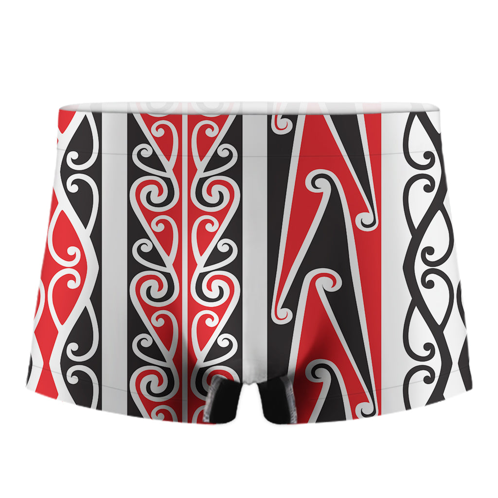 Maori Tribal Print Men's Boxer Briefs