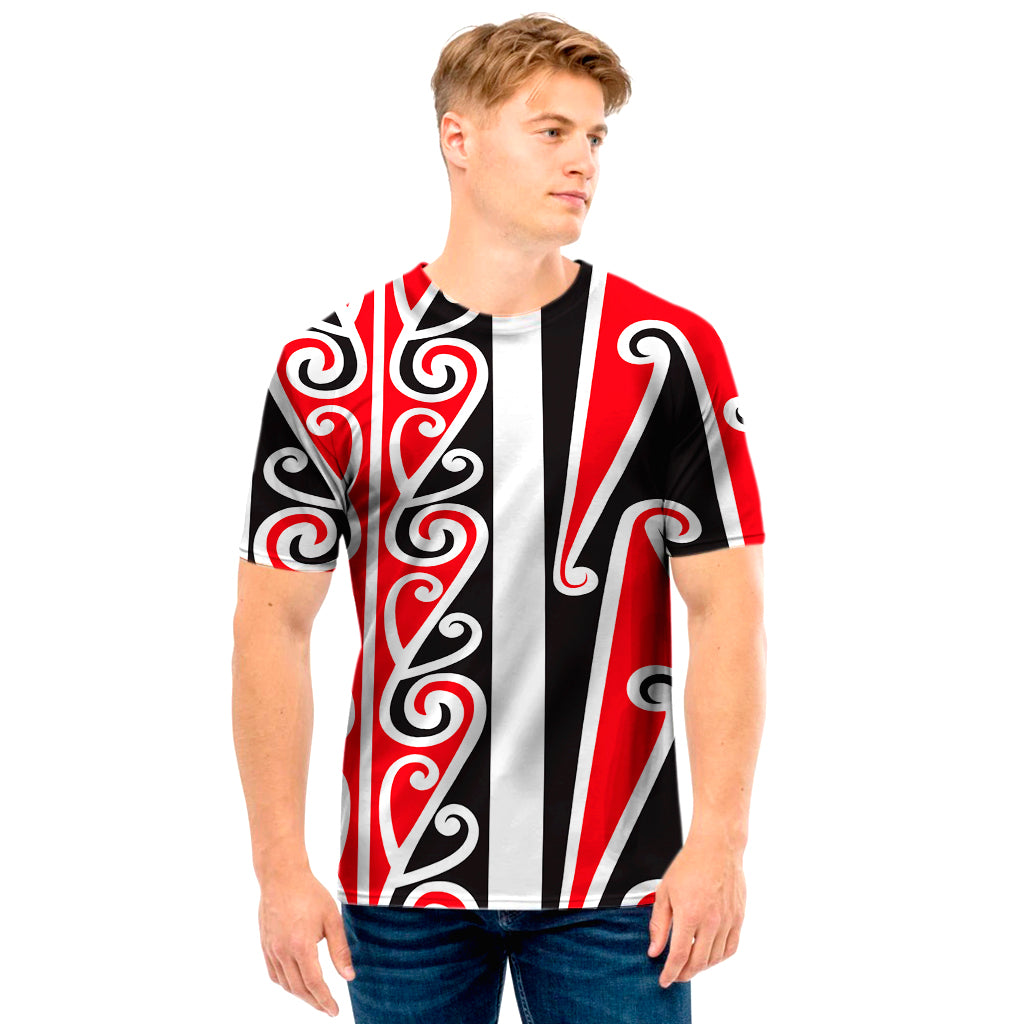 Maori Tribal Print Men's T-Shirt