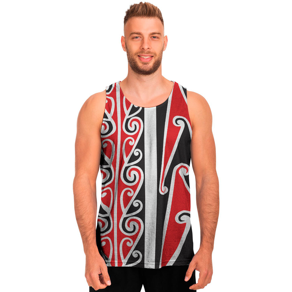 Maori Tribal Print Men's Tank Top