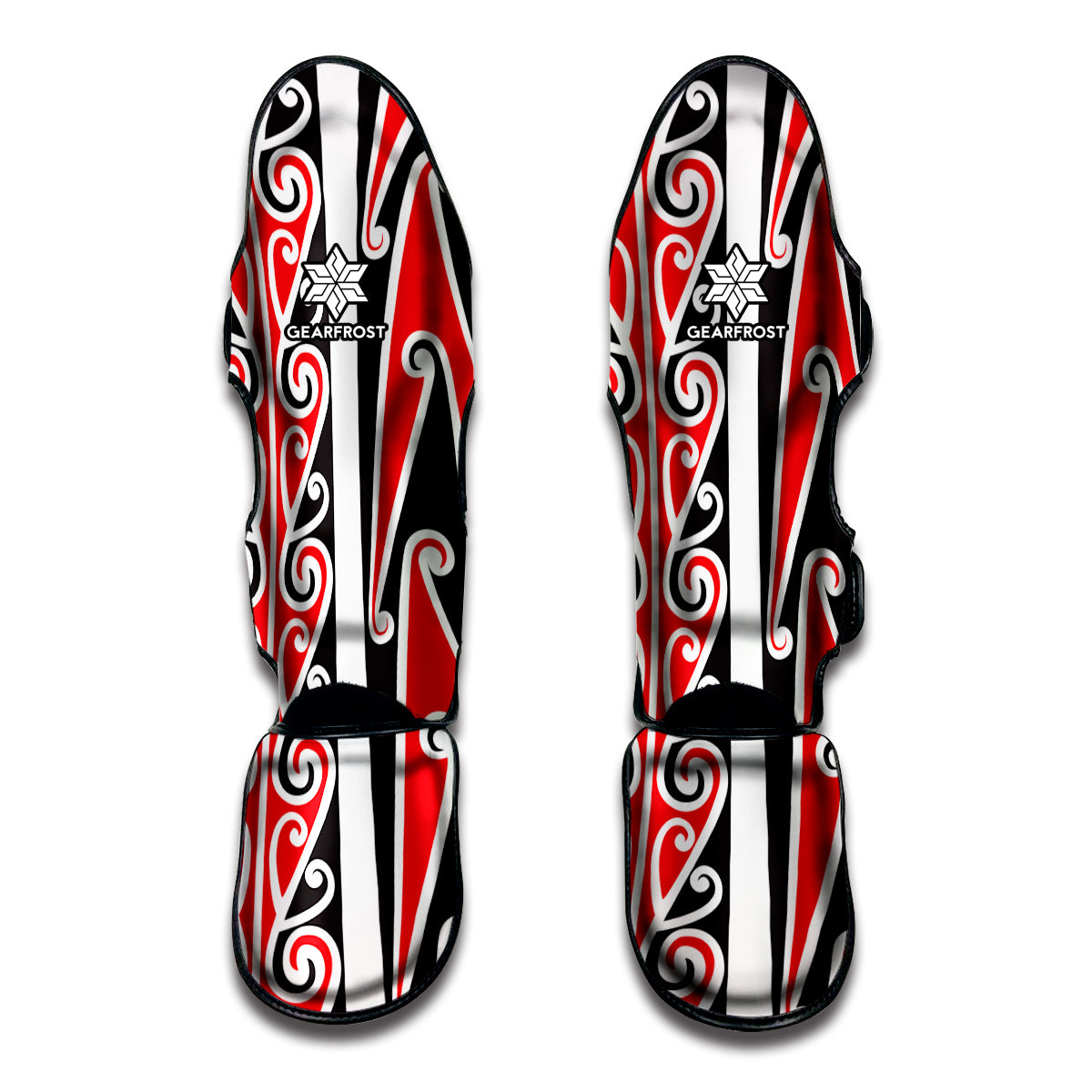 Maori Tribal Print Muay Thai Shin Guards