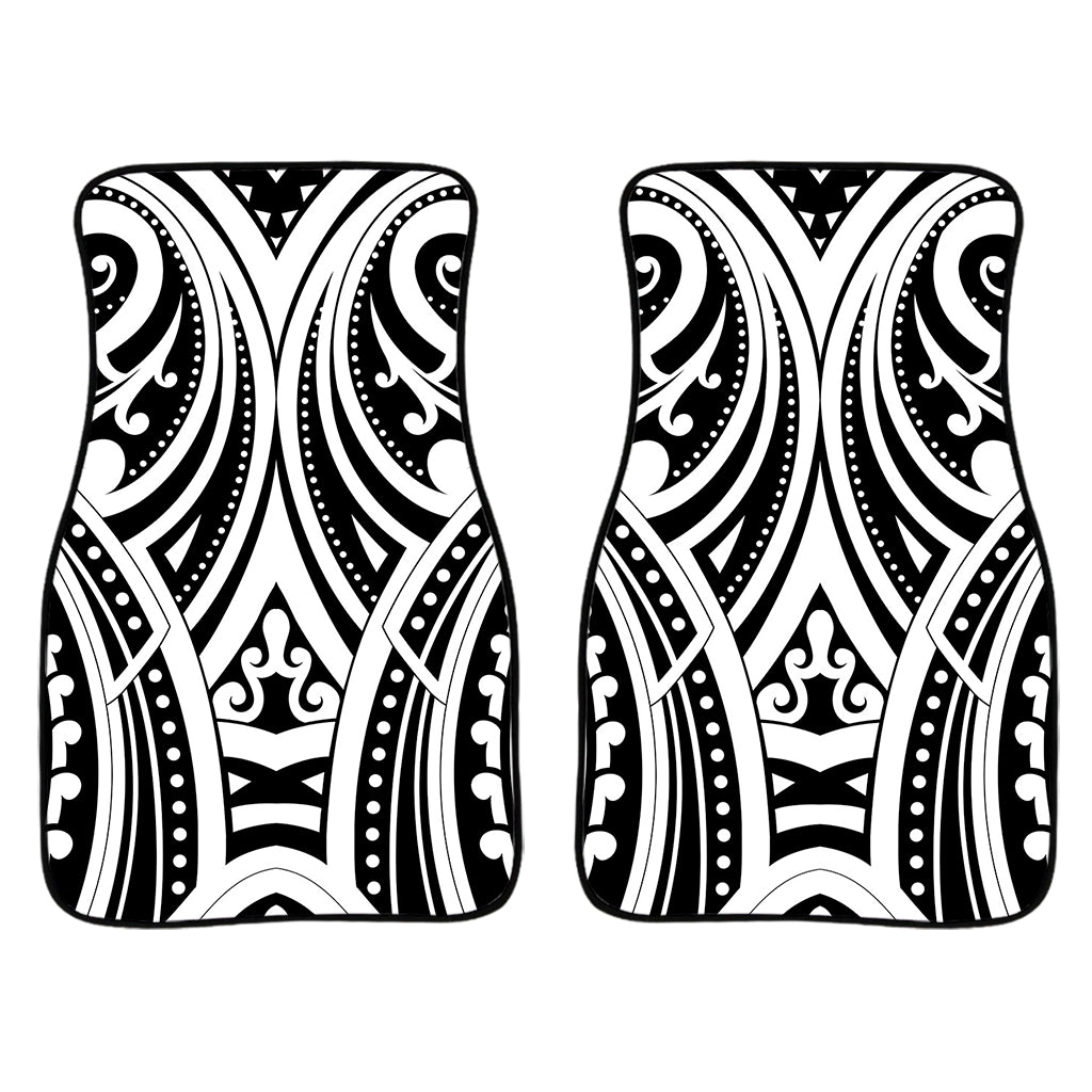 Maori Tribal Tattoo Pattern Print Front Car Floor Mats