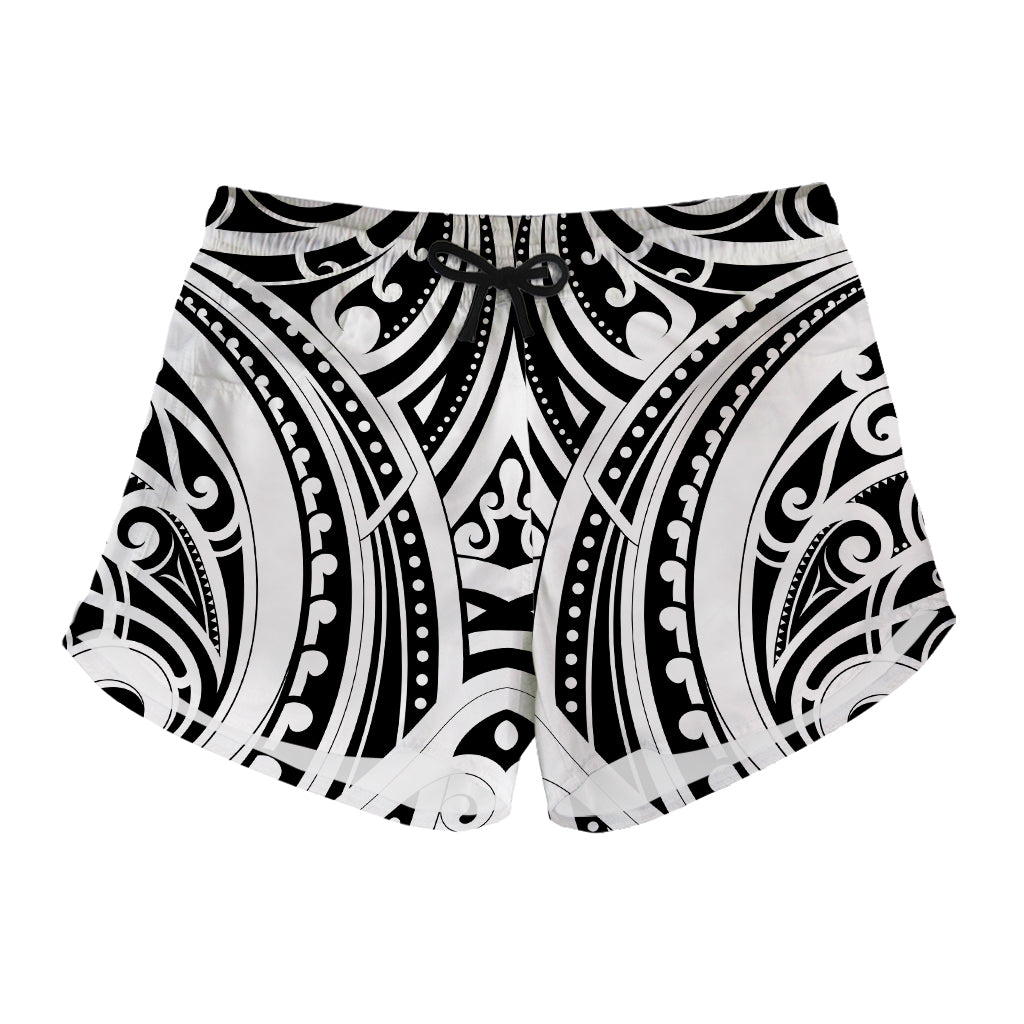 Maori Tribal Tattoo Pattern Print Women's Shorts