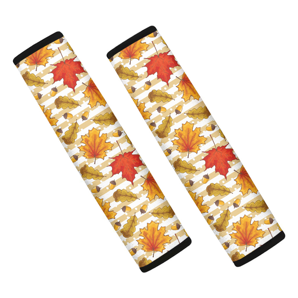 Maple And Oak Pattern Print Car Seat Belt Covers