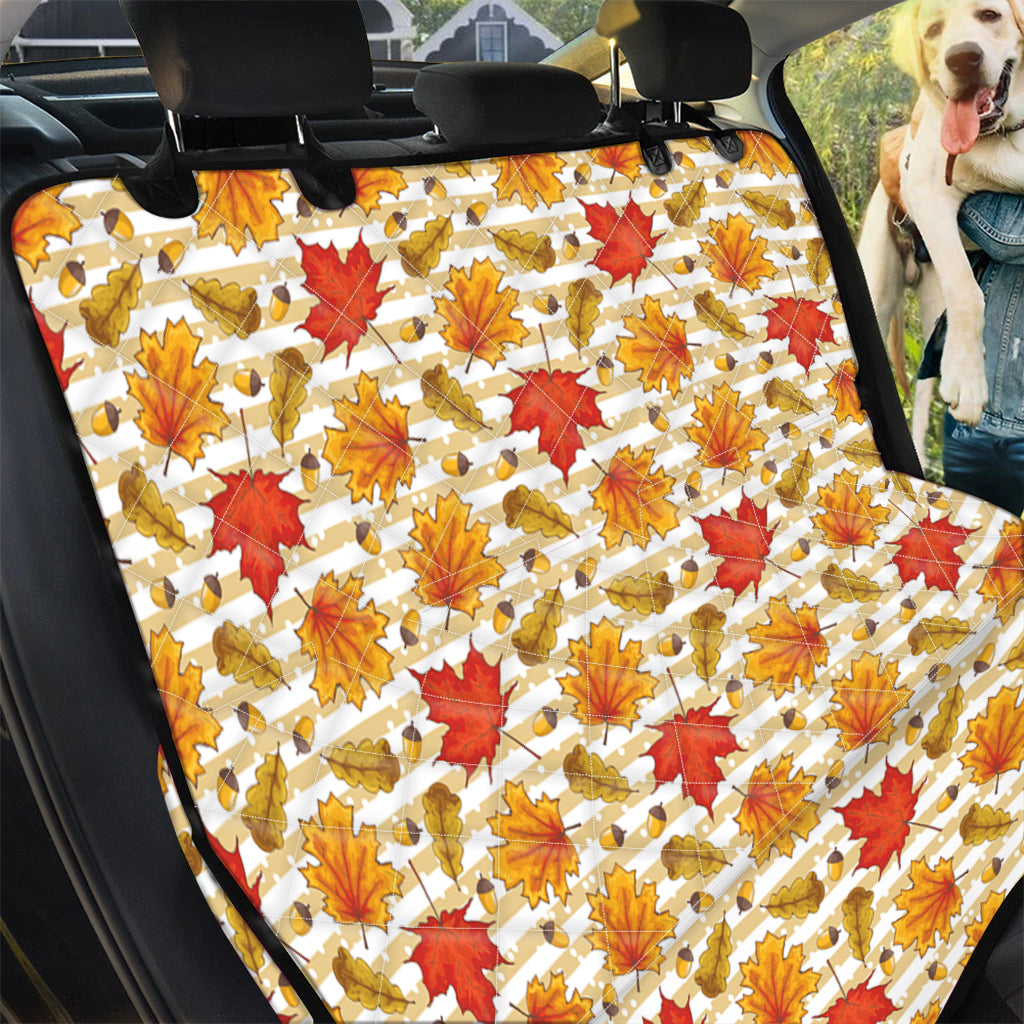 Maple And Oak Pattern Print Pet Car Back Seat Cover