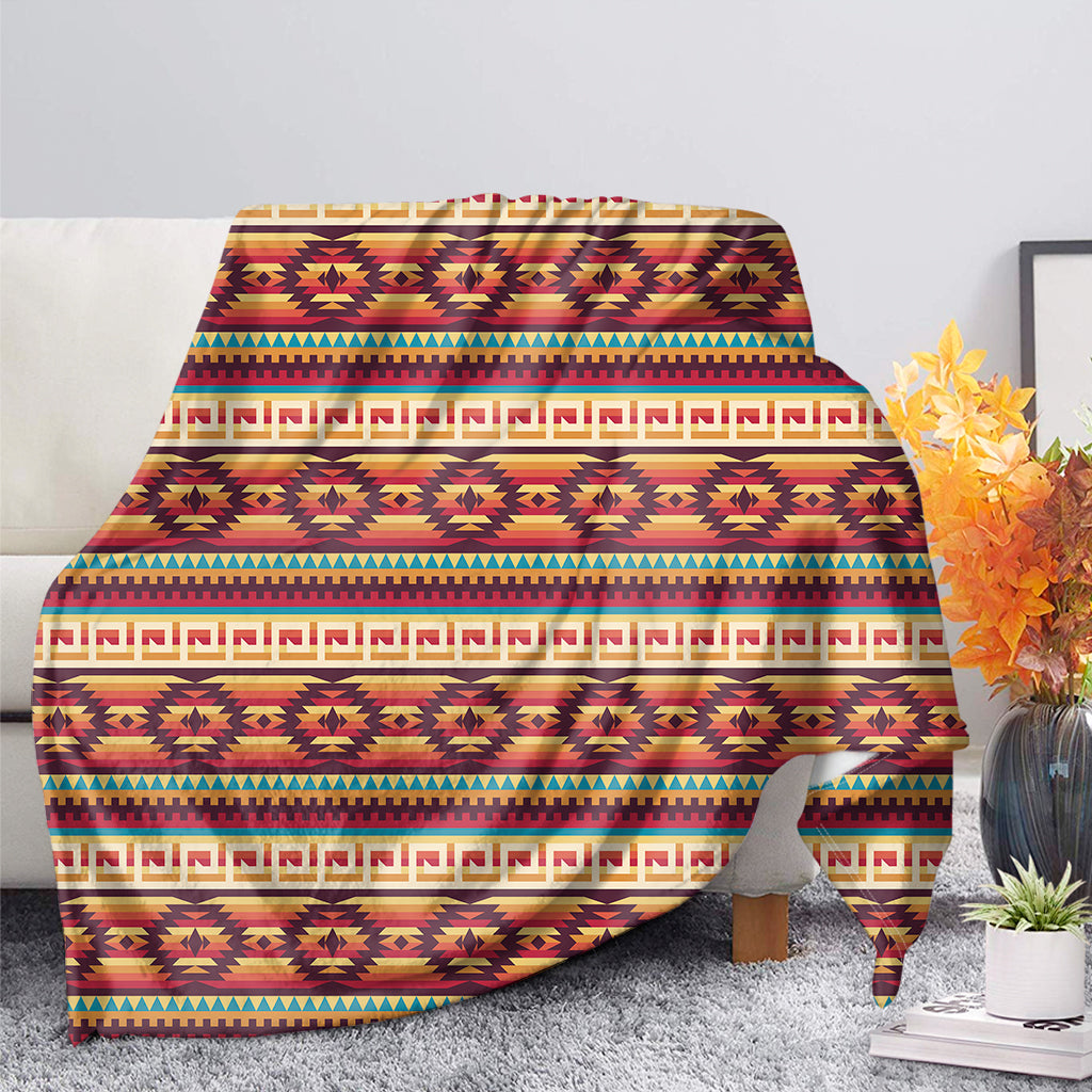Native Inspired Pattern Print Blanket