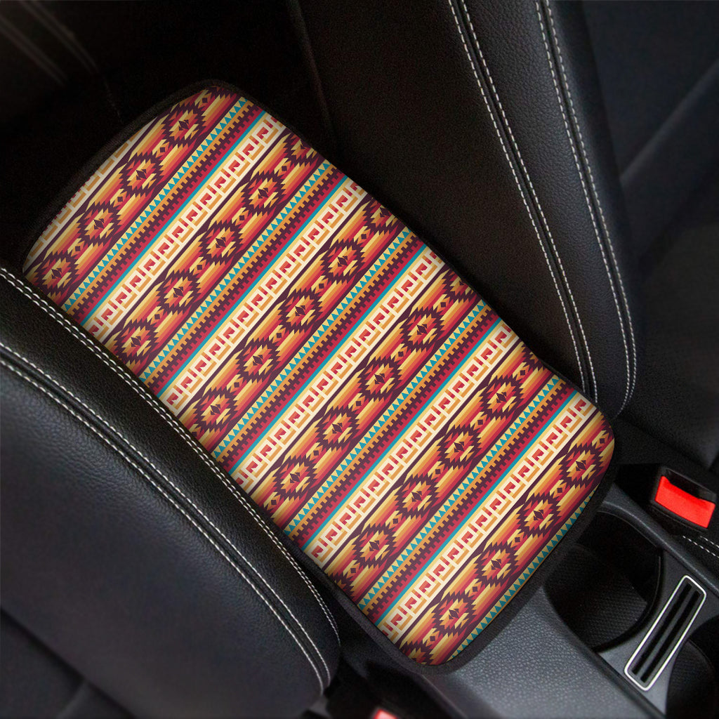Native Inspired Pattern Print Car Center Console Cover