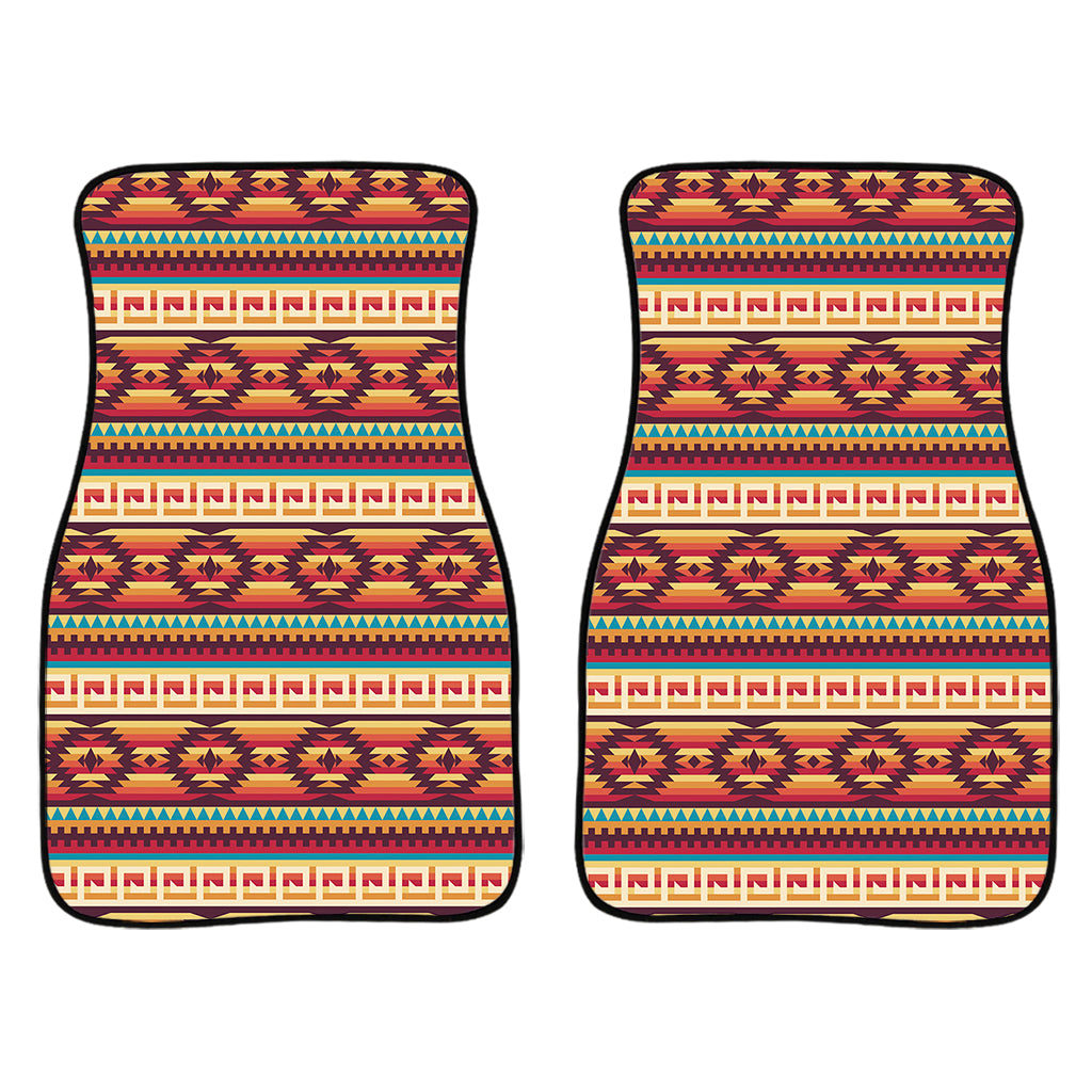 Native Inspired Pattern Print Front Car Floor Mats