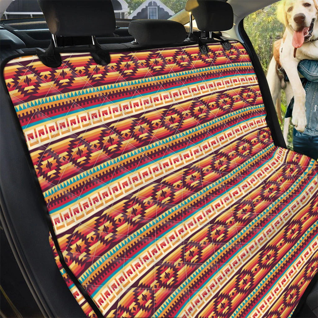 Native Inspired Pattern Print Pet Car Back Seat Cover
