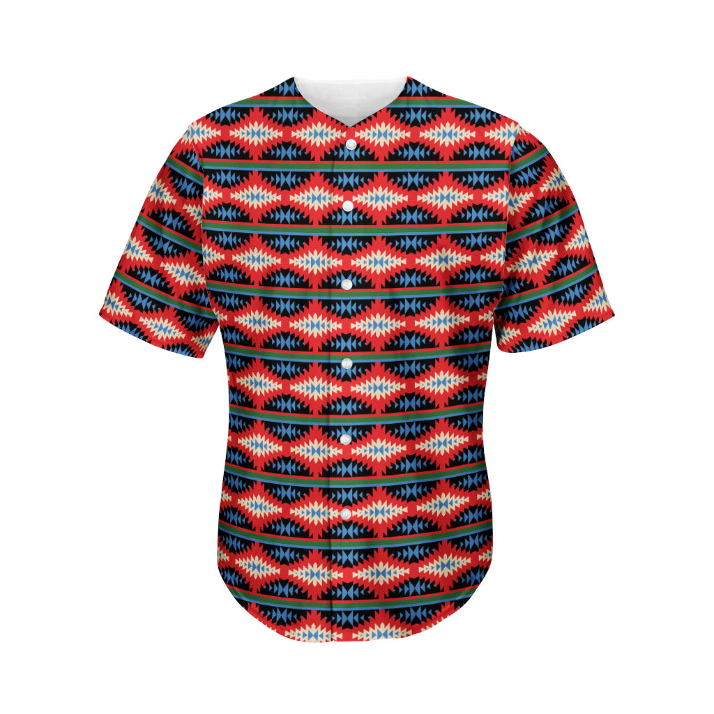 Native Navajo Pattern Print Men's Baseball Jersey