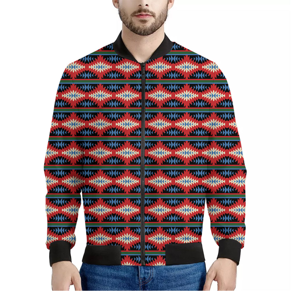 Native Navajo Pattern Print Men's Bomber Jacket