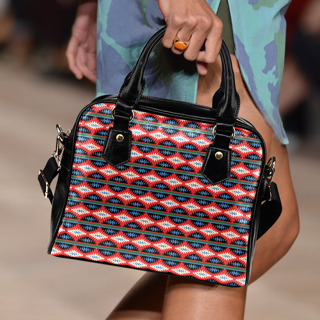 Native Navajo Pattern Print Shoulder Handbag