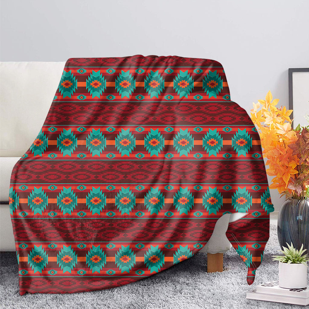 Native Southwestern Pattern Print Blanket