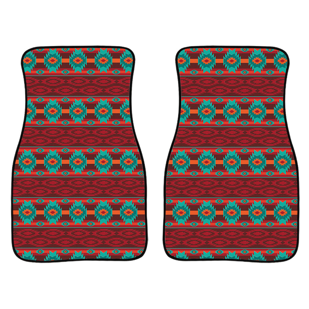 Native Southwestern Pattern Print Front Car Floor Mats