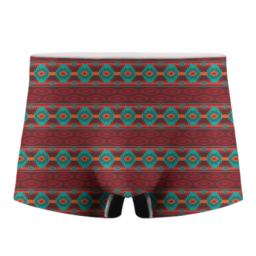 Native Southwestern Pattern Print Men's Boxer Briefs