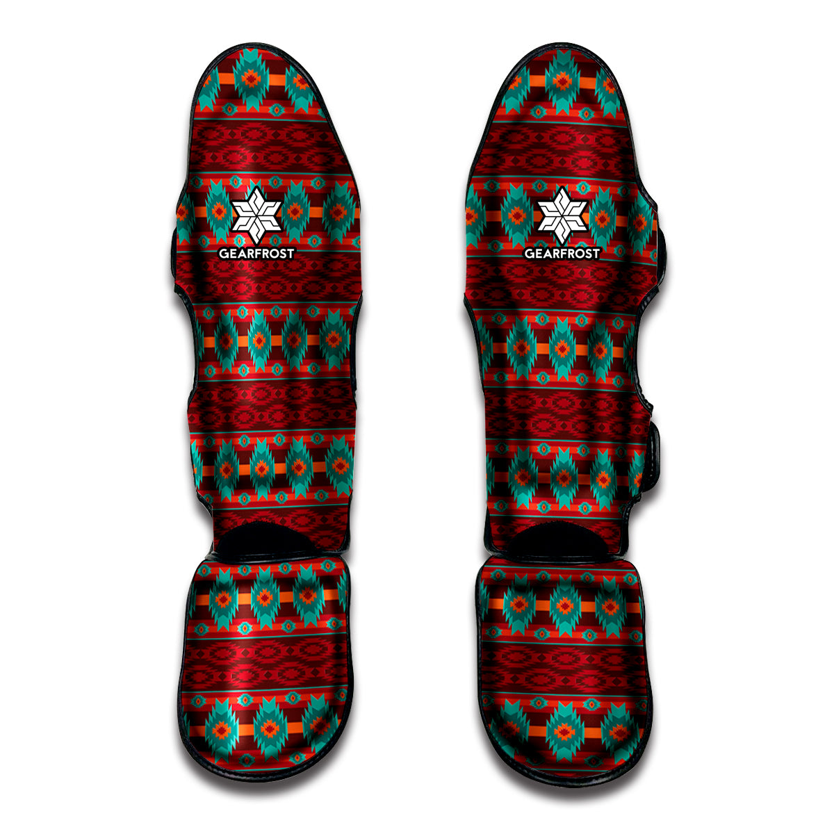 Native Southwestern Pattern Print Muay Thai Shin Guards