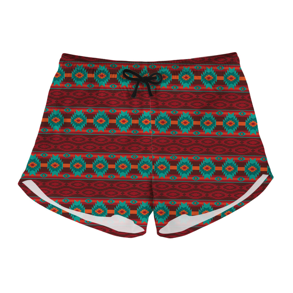 Native Southwestern Pattern Print Women's Shorts