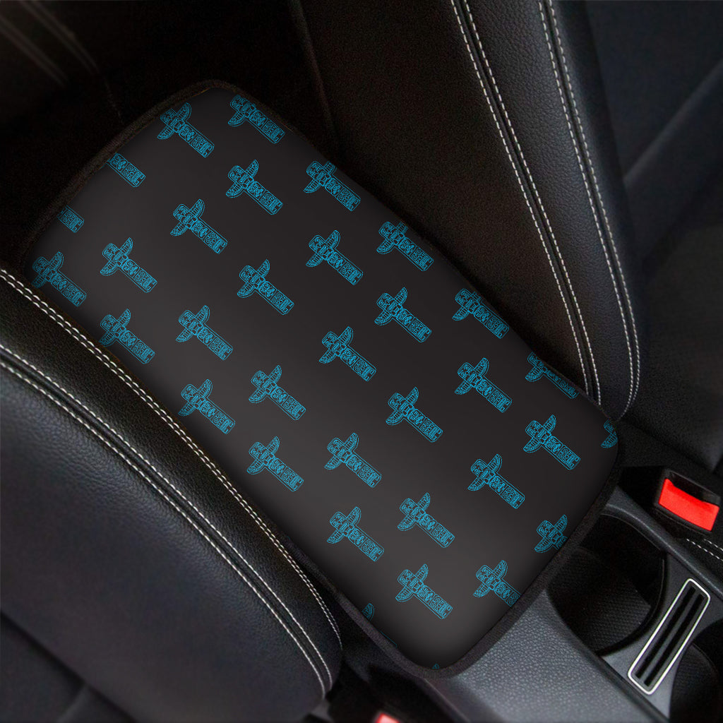 Native Totem Pattern Print Car Center Console Cover