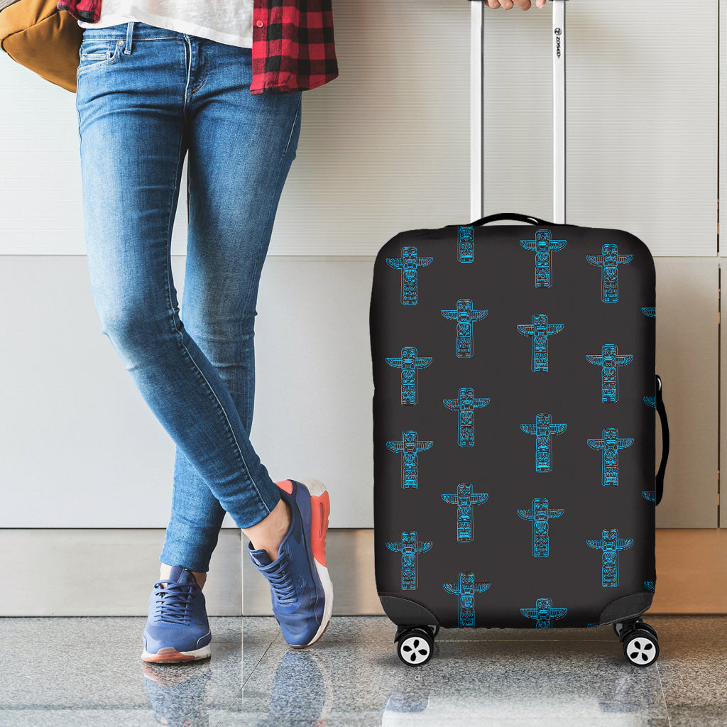 Native Totem Pattern Print Luggage Cover