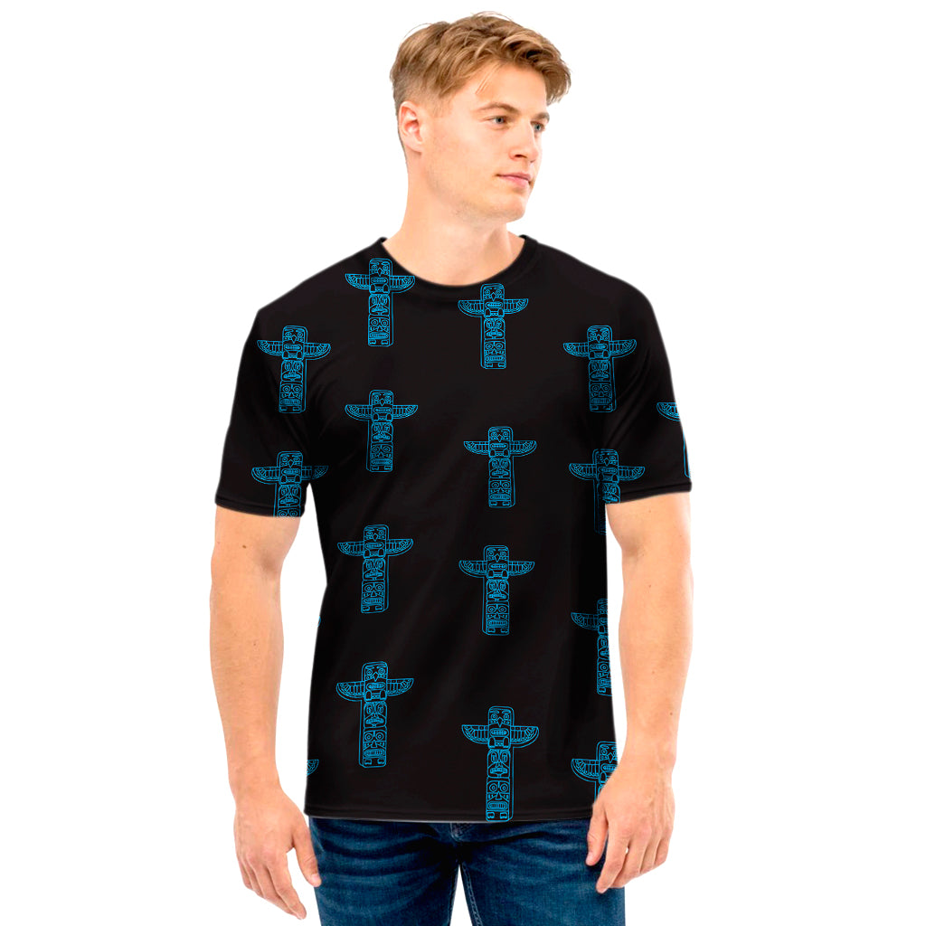 Native Totem Pattern Print Men's T-Shirt