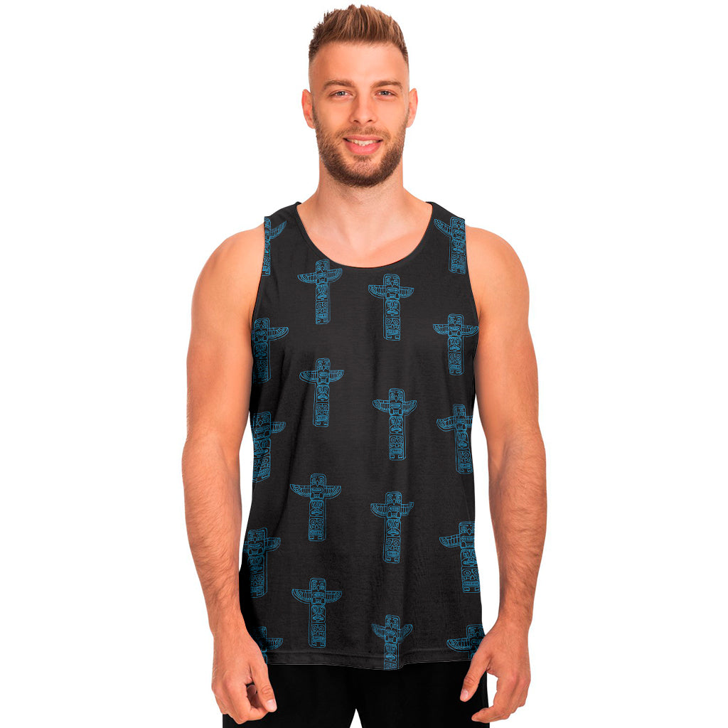 Native Totem Pattern Print Men's Tank Top