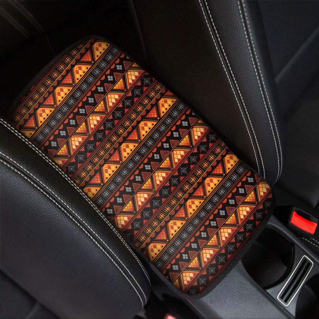 Native Tribal African Pattern Print Car Center Console Cover