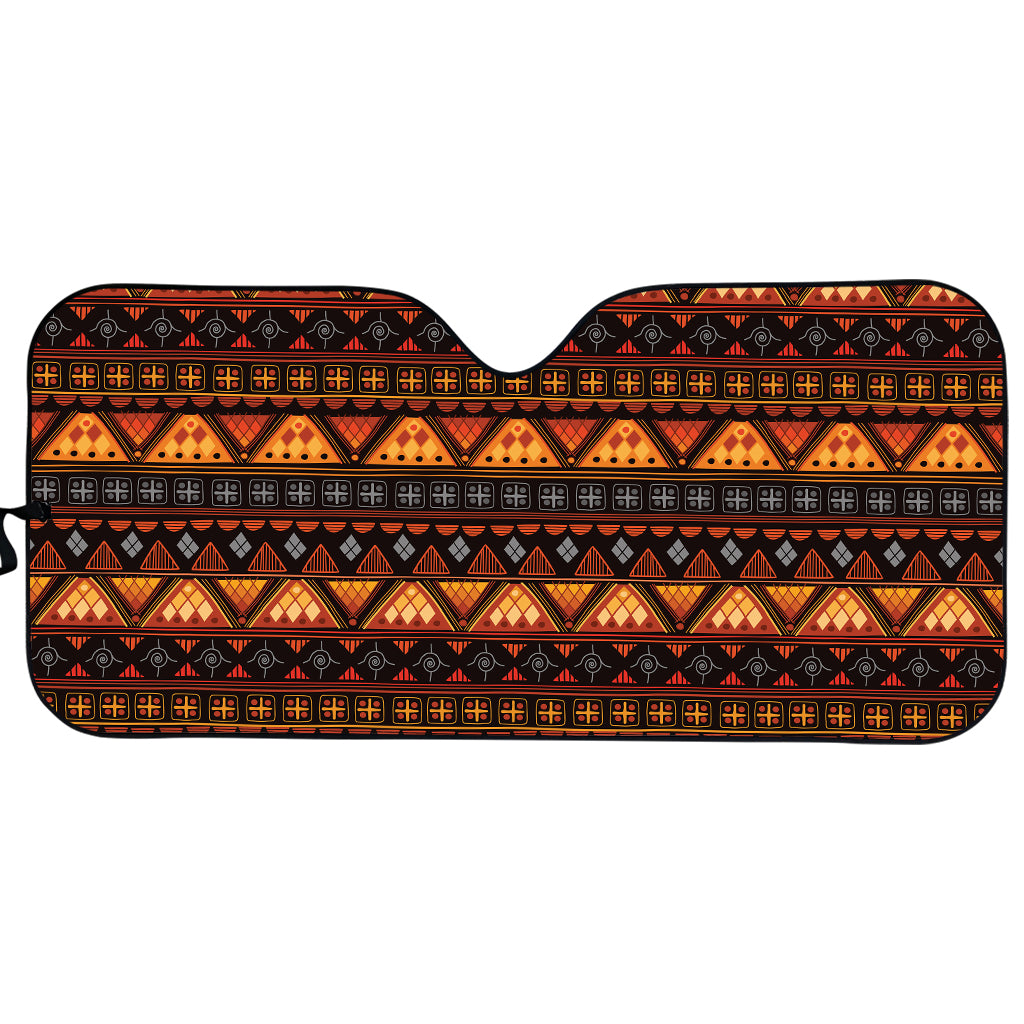 Native Tribal African Pattern Print Car Sun Shade