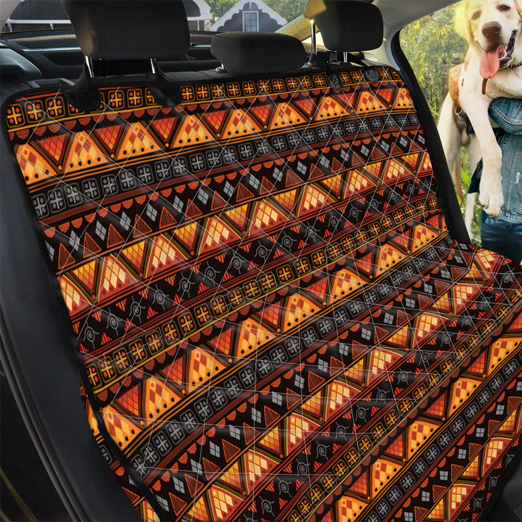 Native Tribal African Pattern Print Pet Car Back Seat Cover