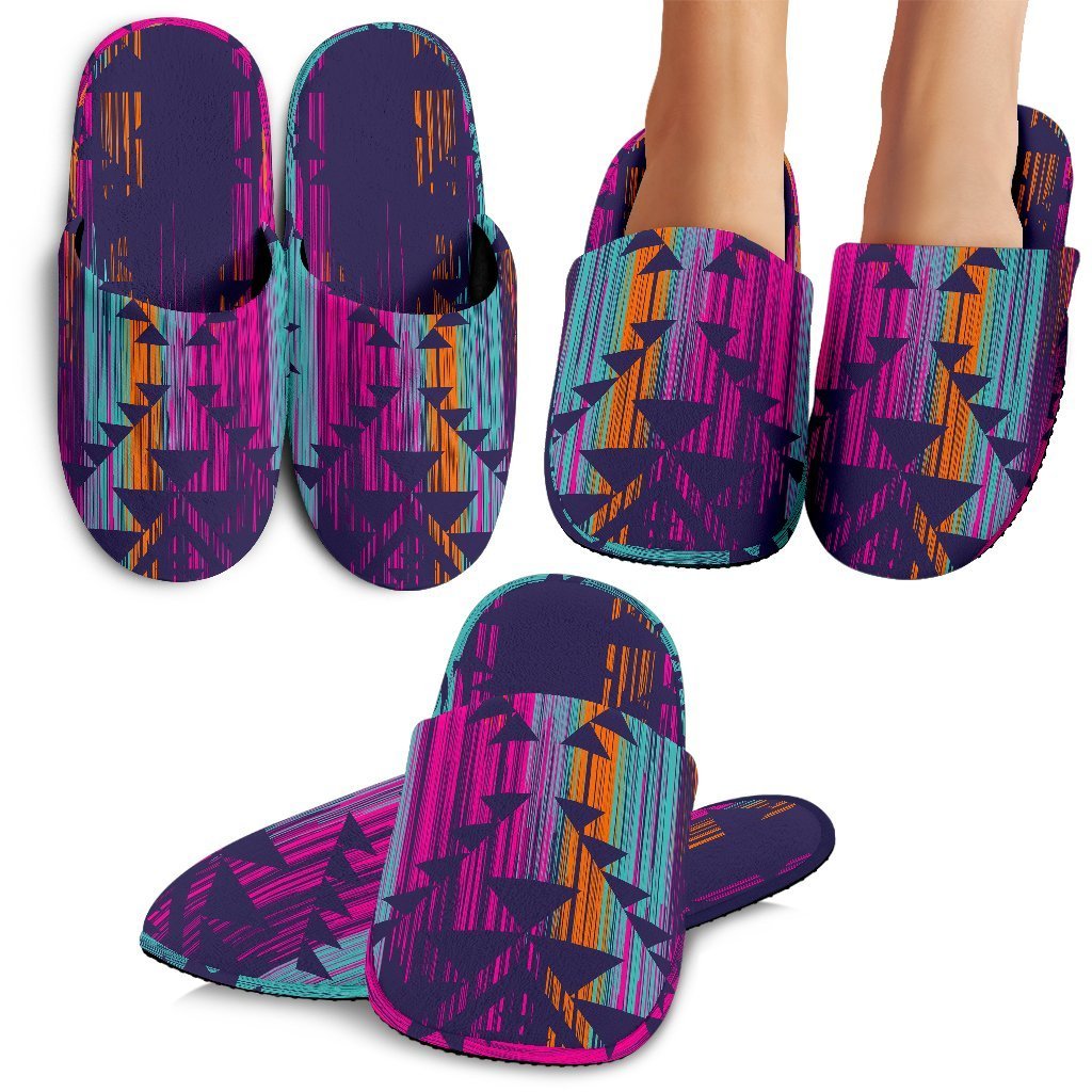 Native Tribal Aztec Pattern Print Slippers