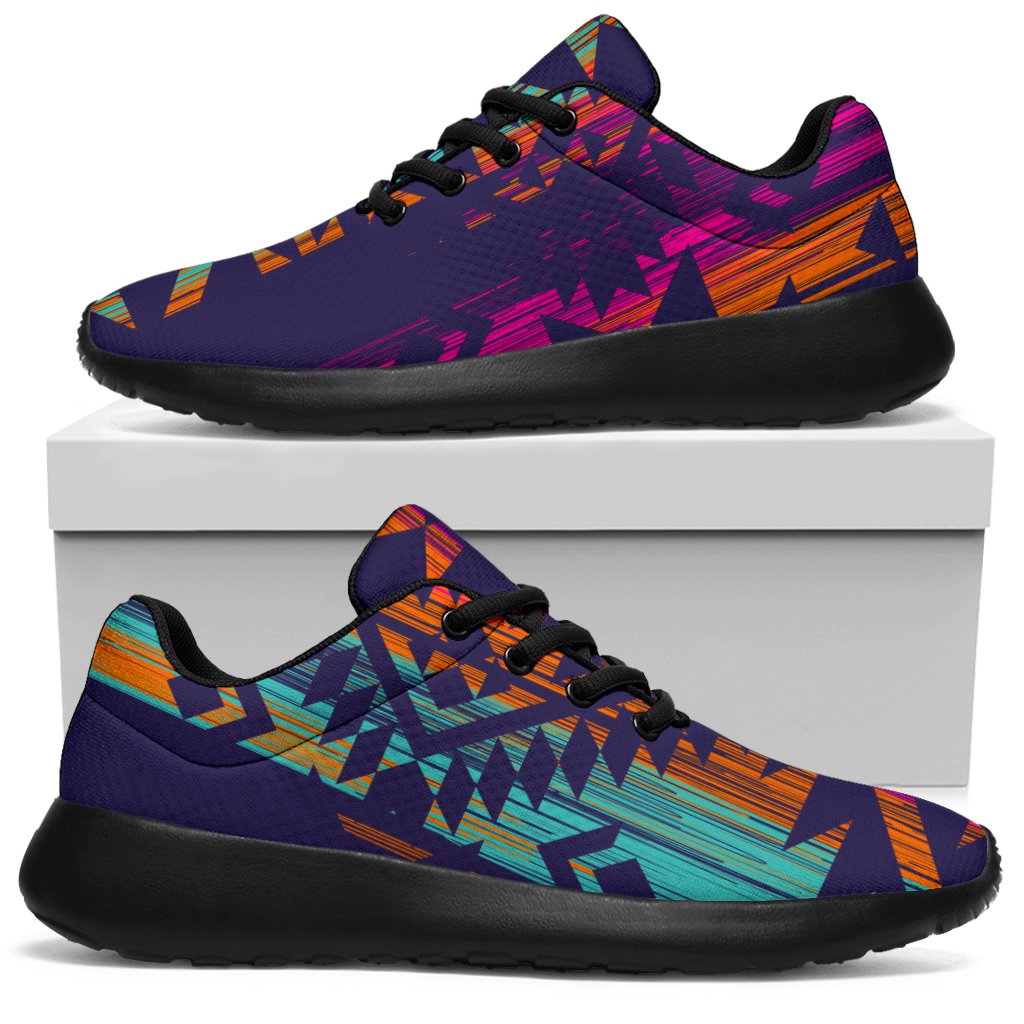 Native Tribal Aztec Pattern Print Sport Sneakers