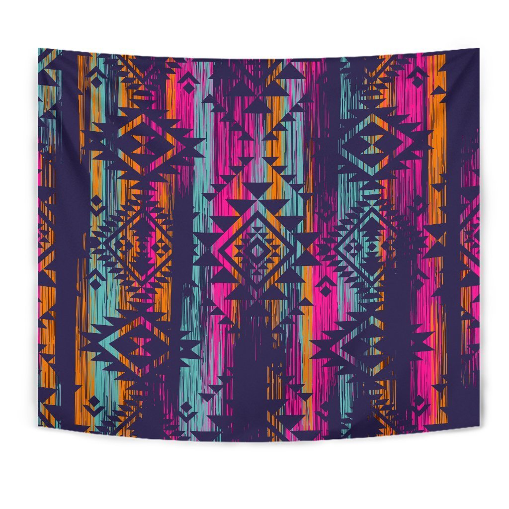 Native Tribal Aztec Pattern Print Wall Tapestry