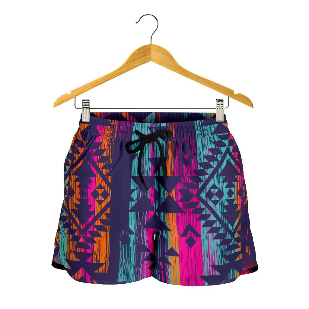 Native Tribal Aztec Pattern Print Women's Shorts