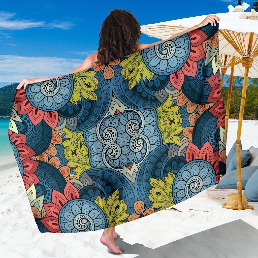 Native Tribal Bohemian Pattern Print Beach Sarong Wrap