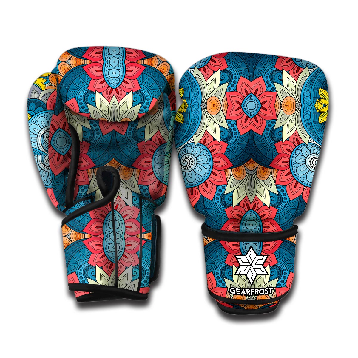 Native Tribal Bohemian Pattern Print Boxing Gloves