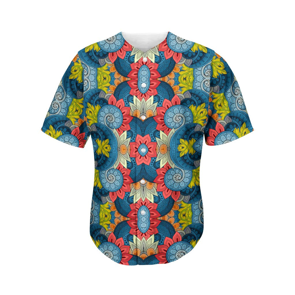 Native Tribal Bohemian Pattern Print Men's Baseball Jersey