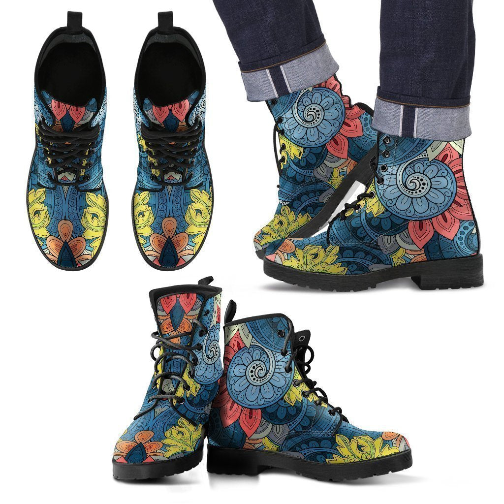 Native Tribal Bohemian Pattern Print Men's Boots