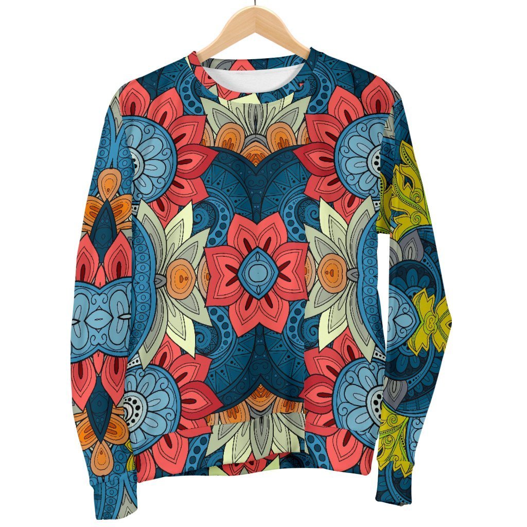 Native Tribal Bohemian Pattern Print Men's Crewneck Sweatshirt