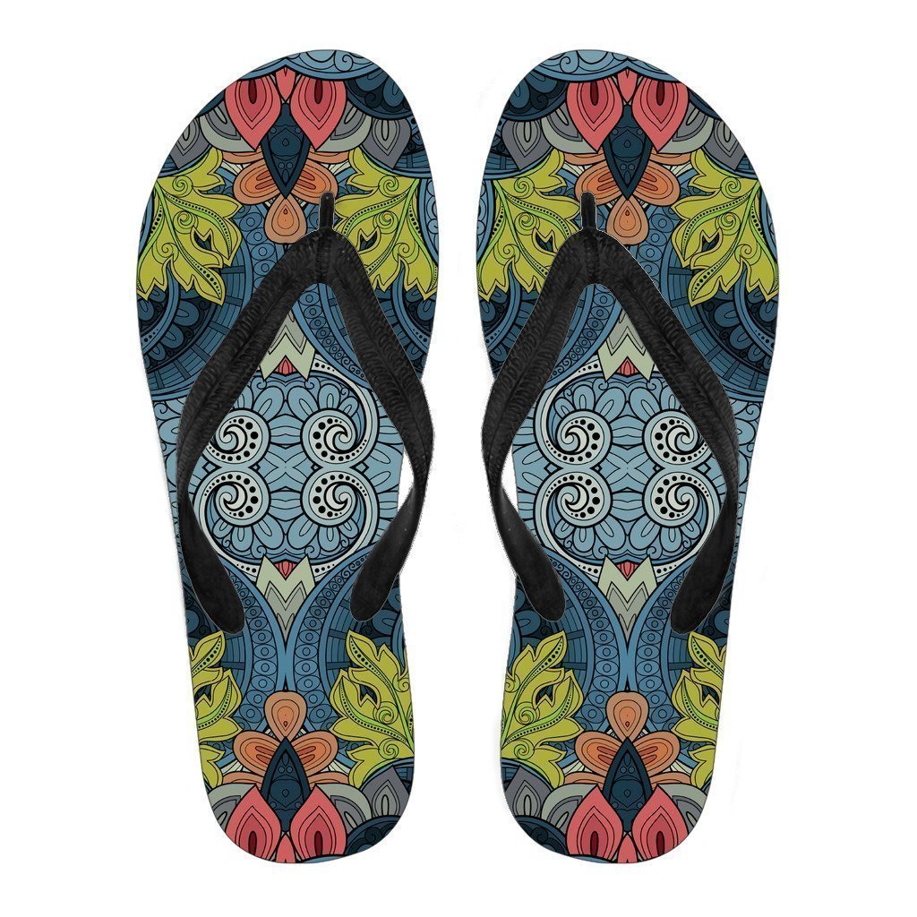 Native Tribal Bohemian Pattern Print Men's Flip Flops