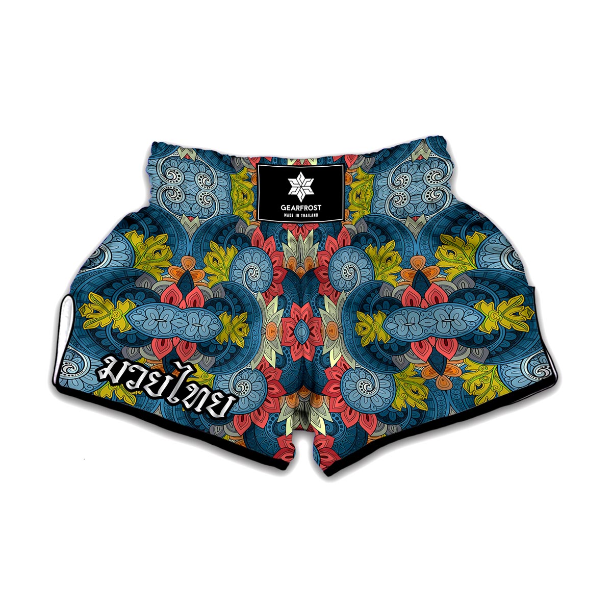 Native Tribal Bohemian Pattern Print Muay Thai Boxing Shorts