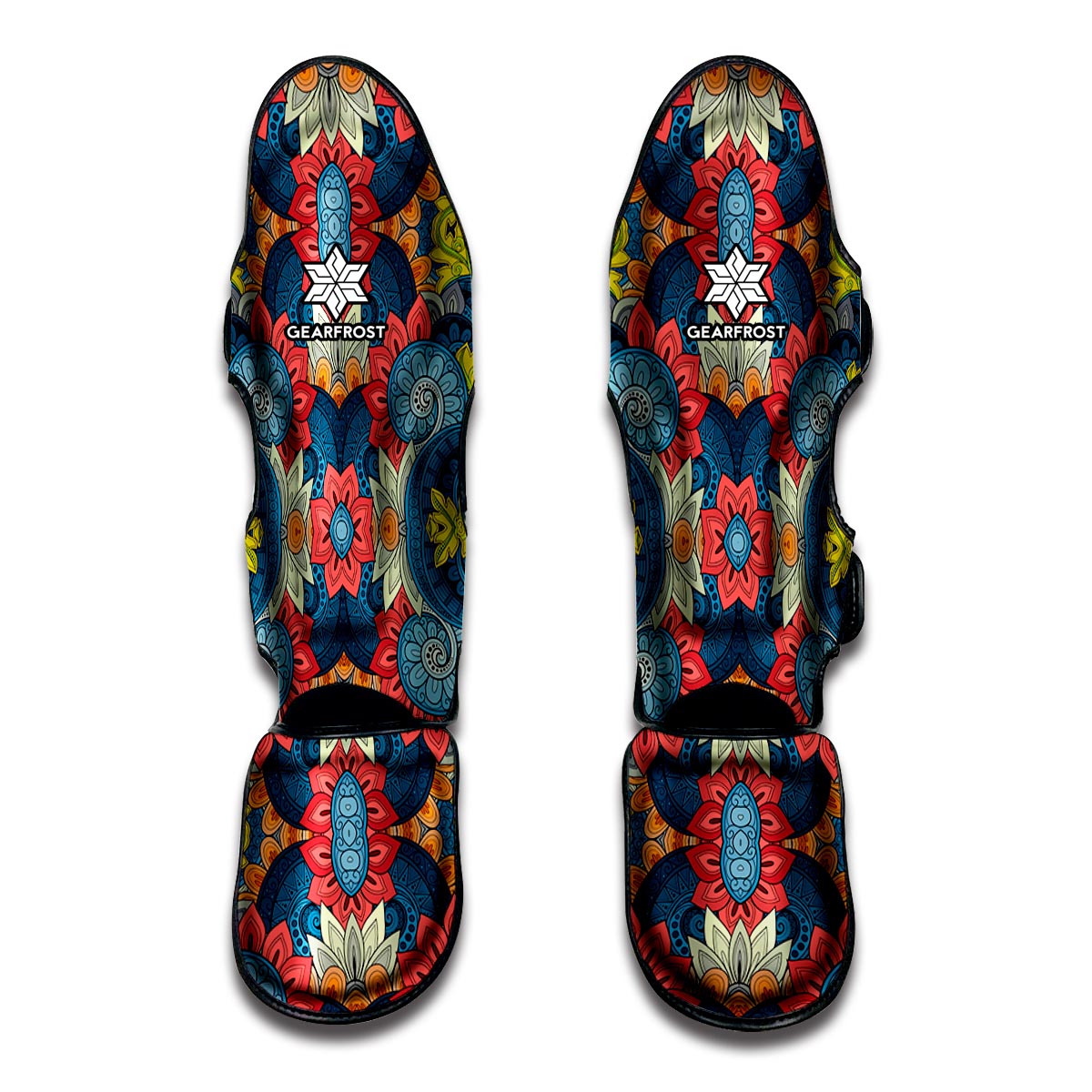 Native Tribal Bohemian Pattern Print Muay Thai Shin Guards