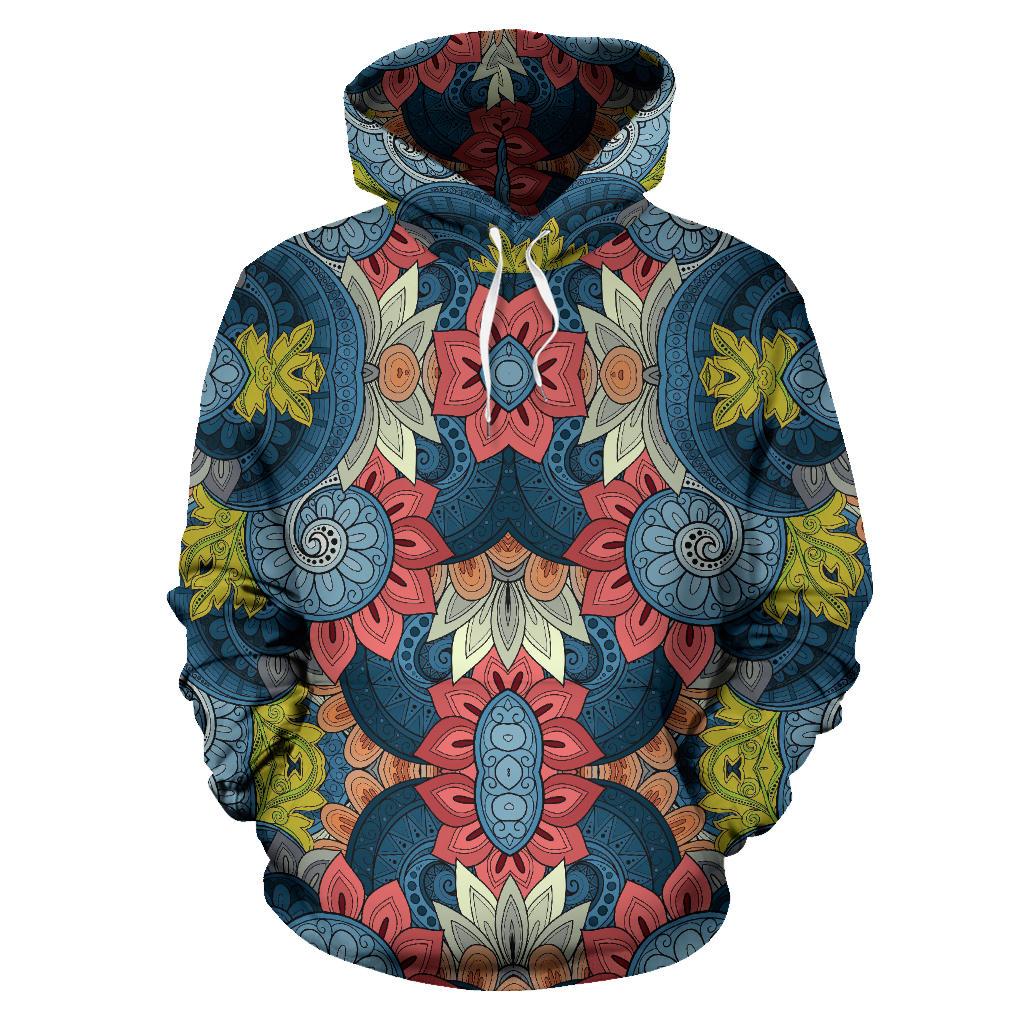 Native Tribal Bohemian Pattern Print Pullover Hoodie