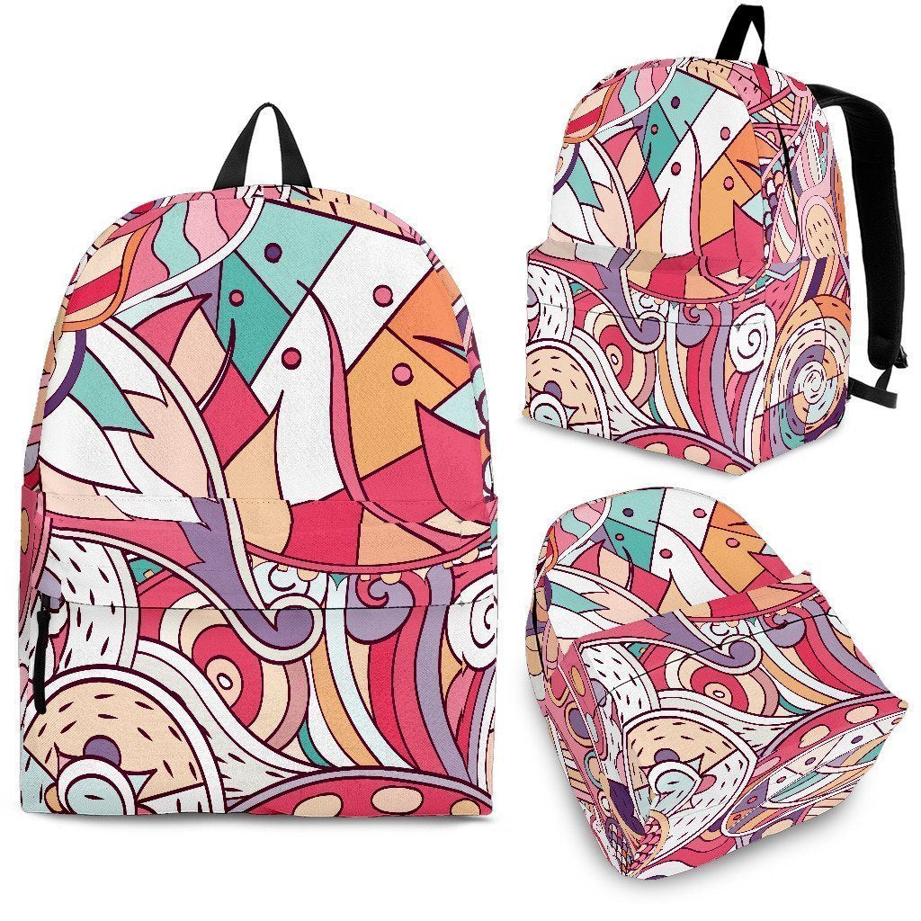 Native Tribal Bohemian Pattern Print School Backpack